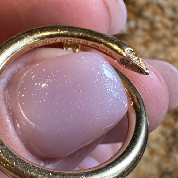 Cartier yellow gold Juste Un Clou ring with diamonds - Picture 6 of 16